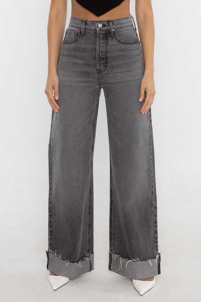 The Adeline Cuffed Jean, Main, color, Laguna Grey