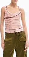 Desigual Lettuce Edge Sleeveless Top