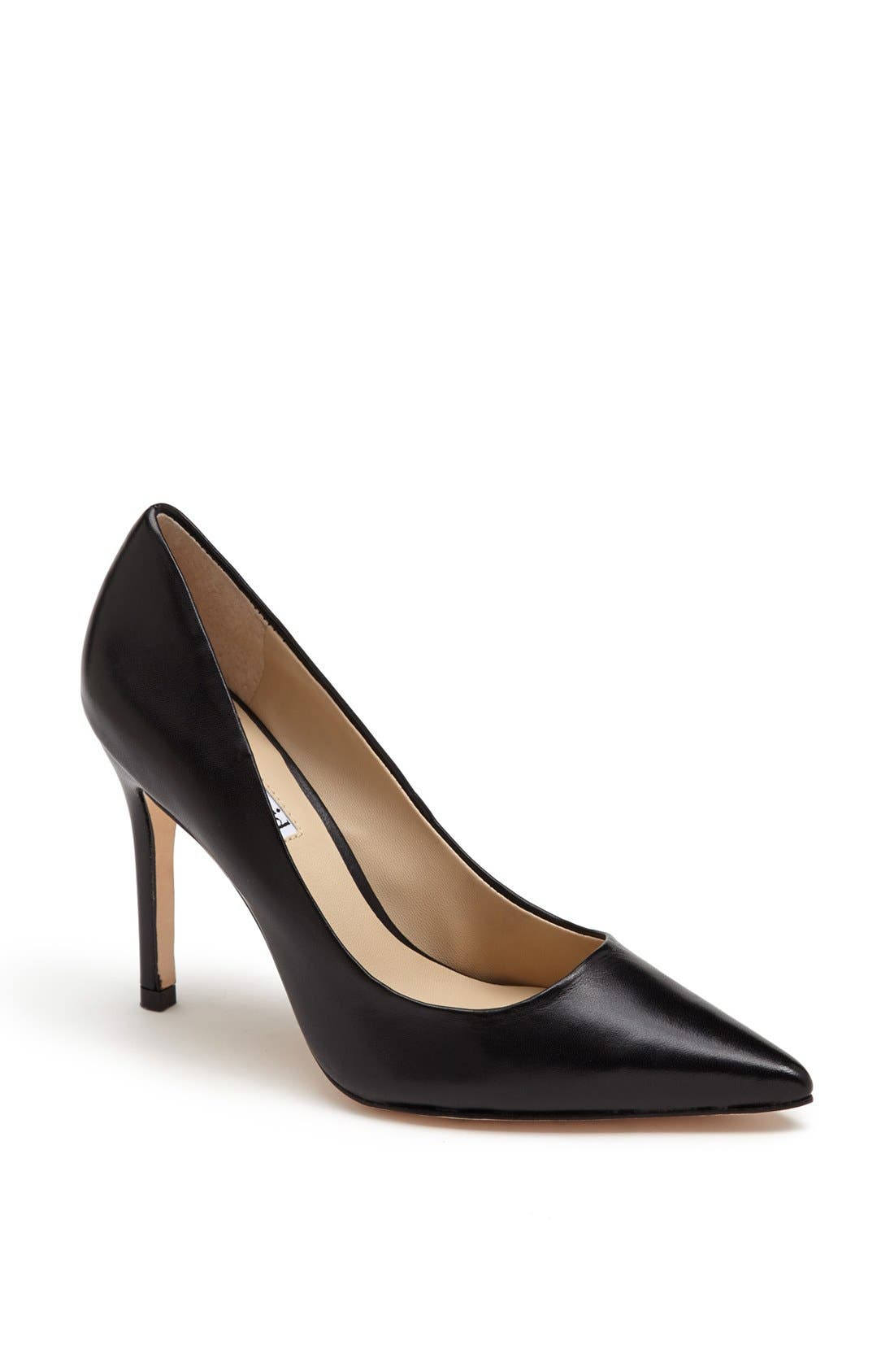 Charles David 'Katya' Leather Pump, Main, color, BLACK