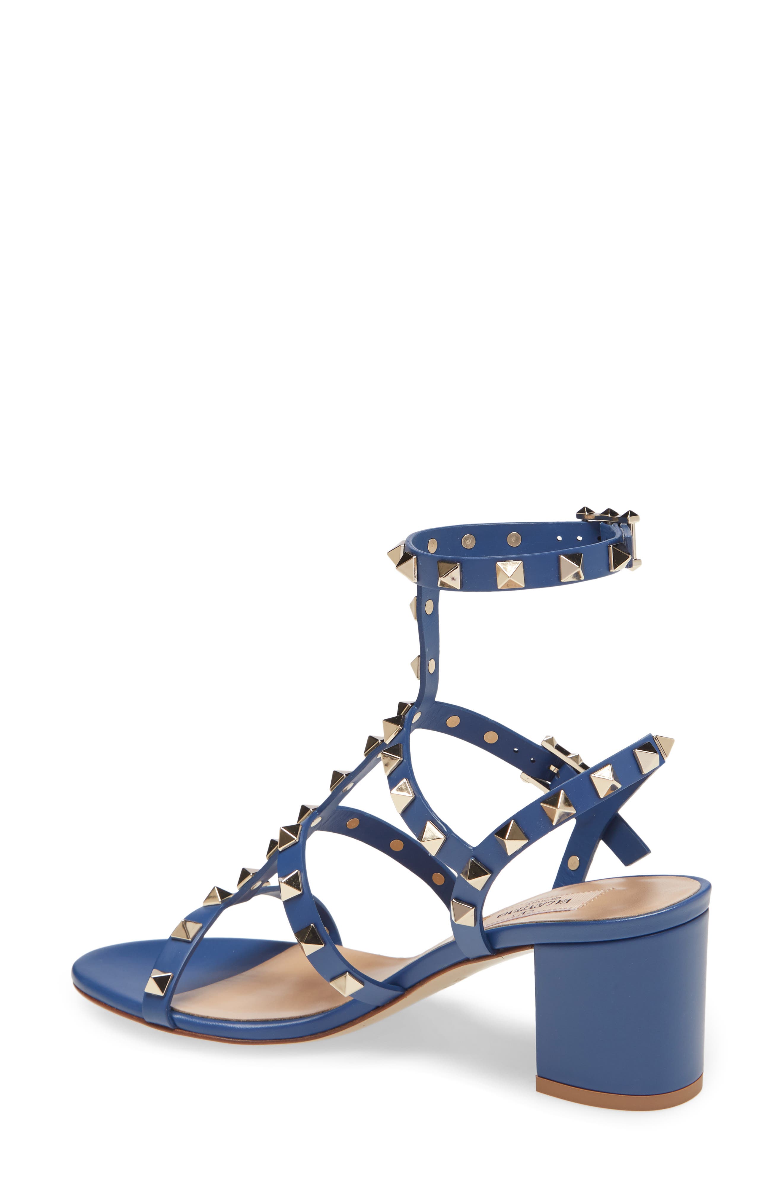 Valentino Garavani Rockstud Block Heel Sandal, Alternate, color, 