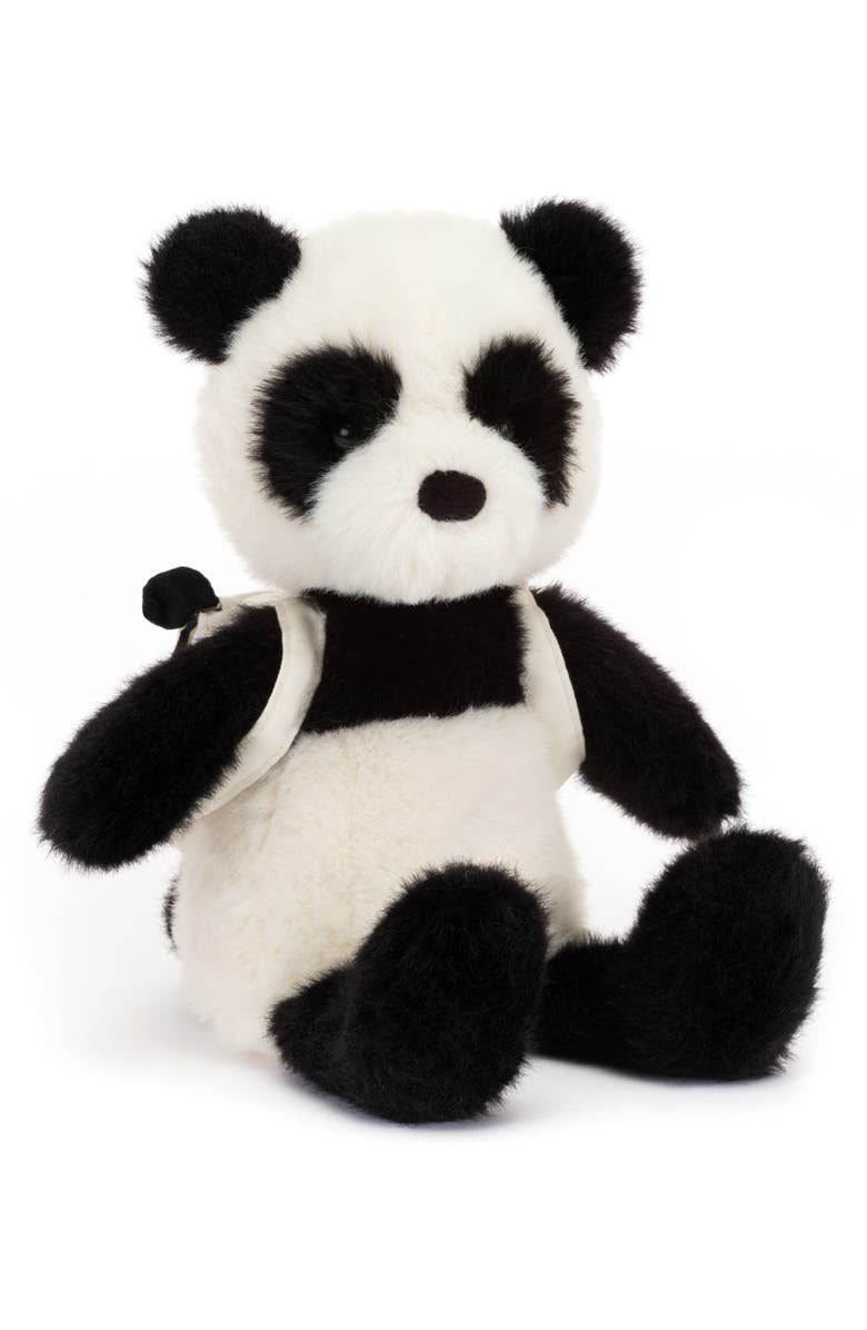 Jellycat Kids' Backpack Panda Stuffed Animal, Main, color,