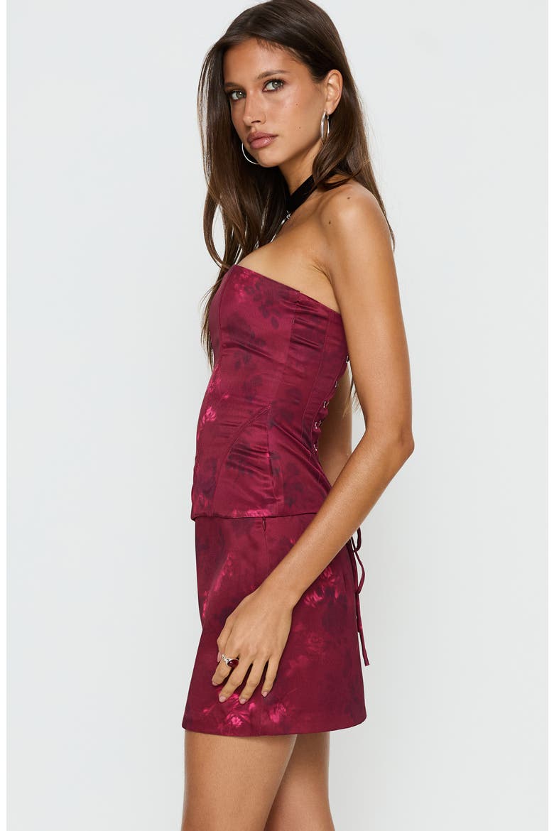 Lovesita Bow Miniskirt, Alternate, color, FLORAL