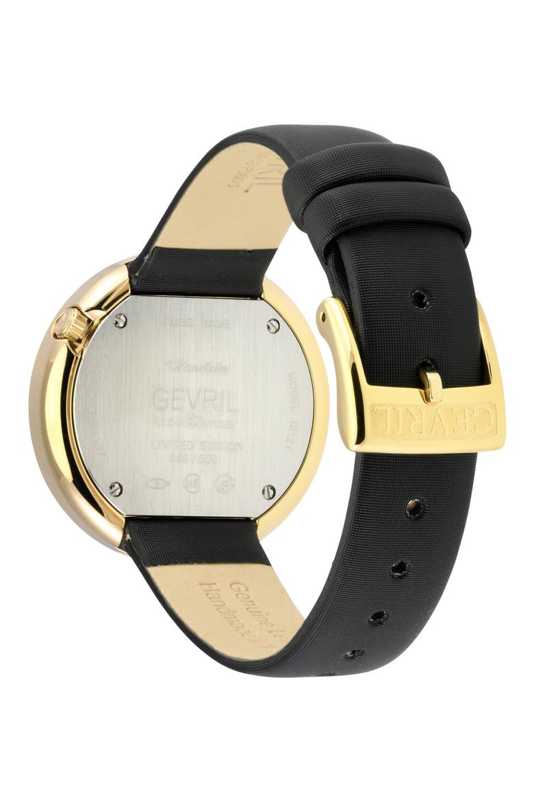 Gandria Diamond Swiss Watch, 37mm, Alternate, color, BLACK