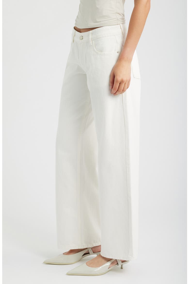 Ellanor Low Rise Slouch Jeans, Alternate, color, WHITE