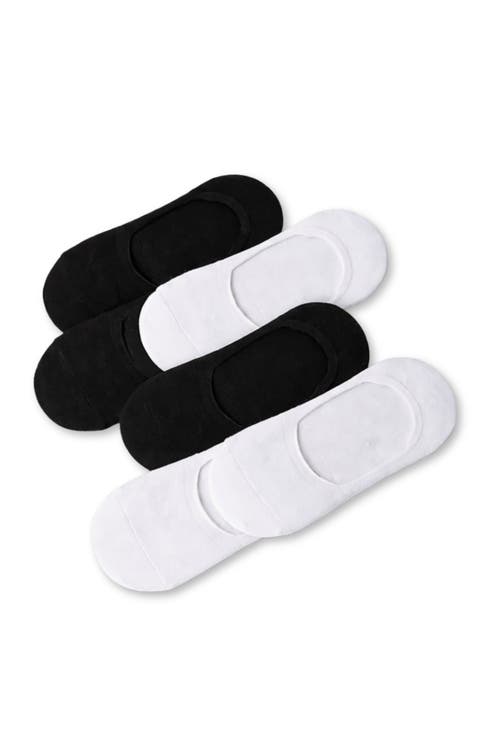 6-Pack Cotton Mid-Cut Sneaker Liner Socks
