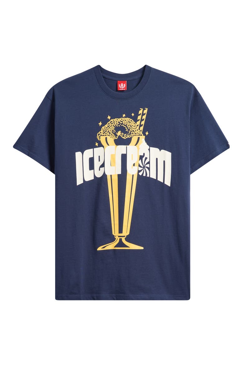 Chrome Cotton Graphic T-Shirt, Alternate, color, BLACK IRIS
