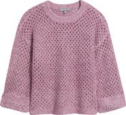 Wit 
Wisdom Open Stitch Cuffed Sweater