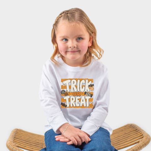 Trick or Treat Stripes Long Sleeve Tee Toddler