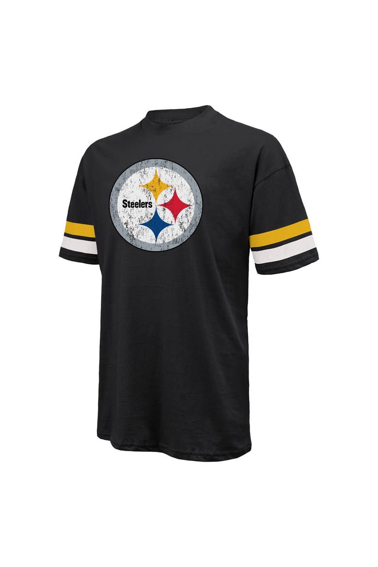 Men's Majestic Threads T.J. Watt Black Pittsburgh Steelers Name & Number Oversize Fit T-Shirt, Alternate, color, Black
