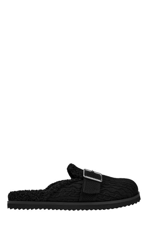 Round-Toe Wool Slippers (Hazel)