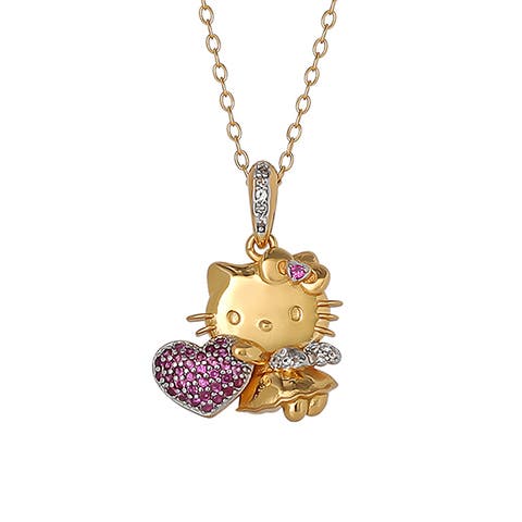 925 Sapphire Pendant, 18" chain