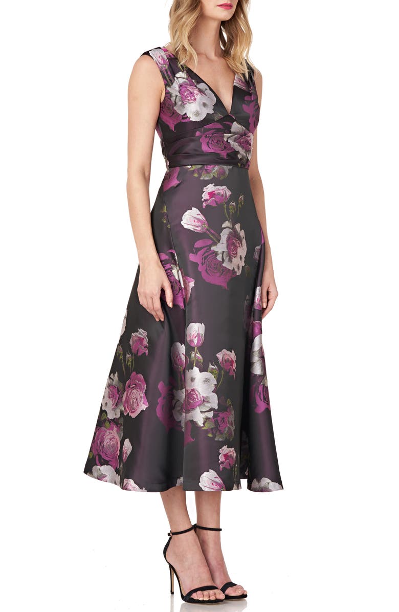 Kay Unger Vivienne Floral Dress, Alternate, color,