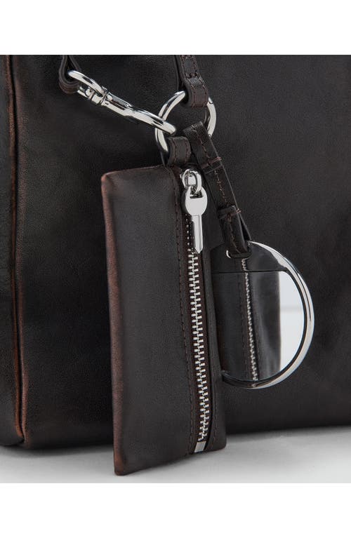 Mango Leather Handbag With Charms In Black