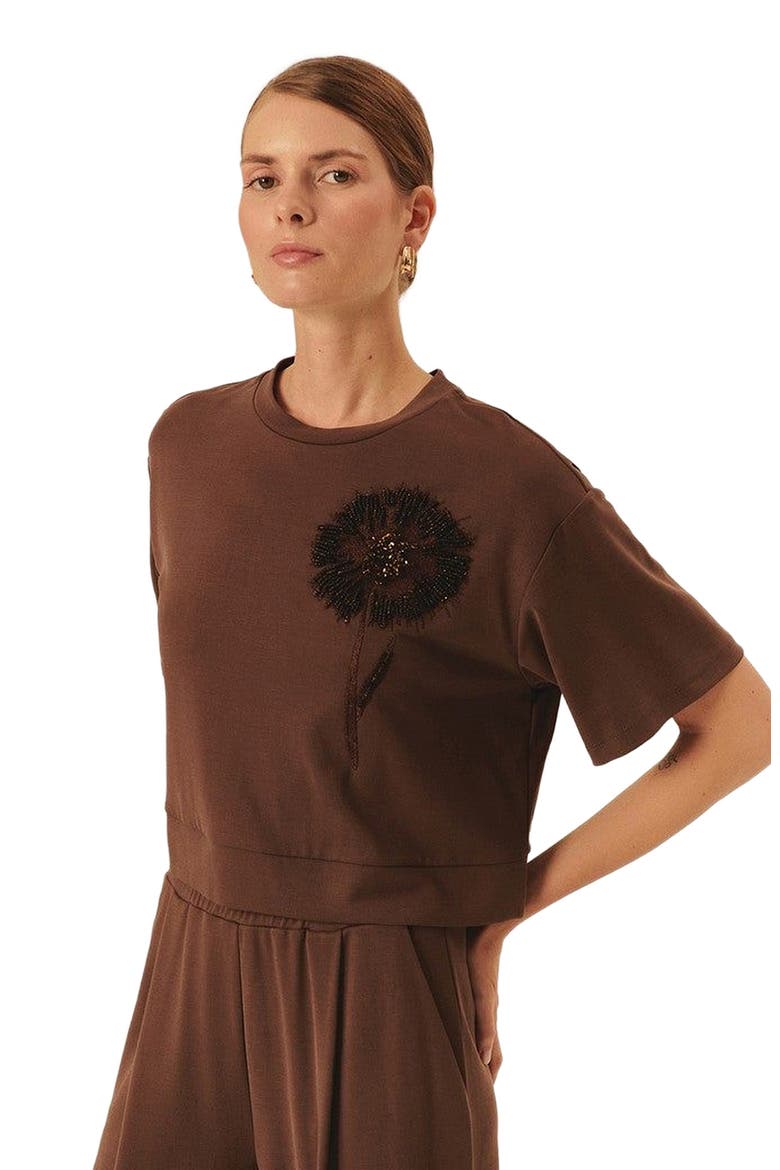 Brynn Tshirt, Alternate, color, BROWN