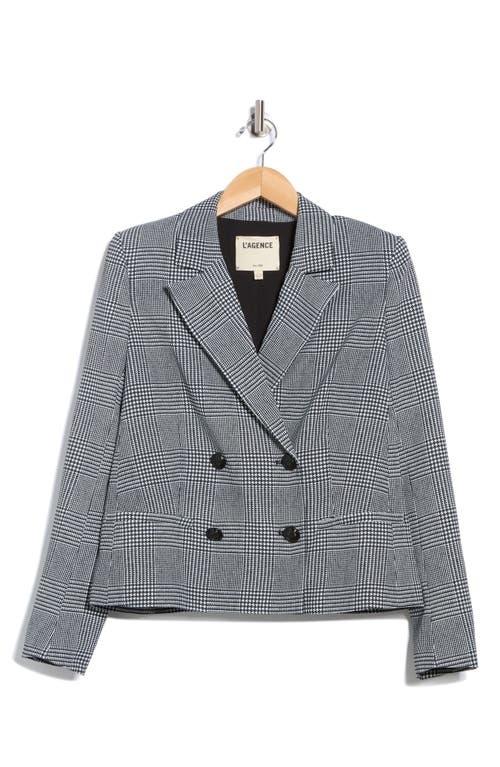 L'agence Atmore Plaid Blazer In Gray