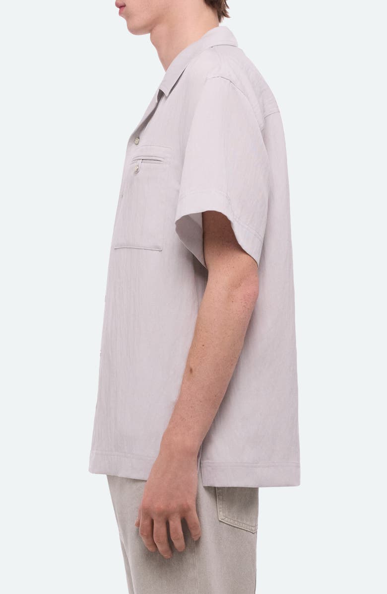 Helmut Lang Solid Camp Shirt, Alternate, color, Ice