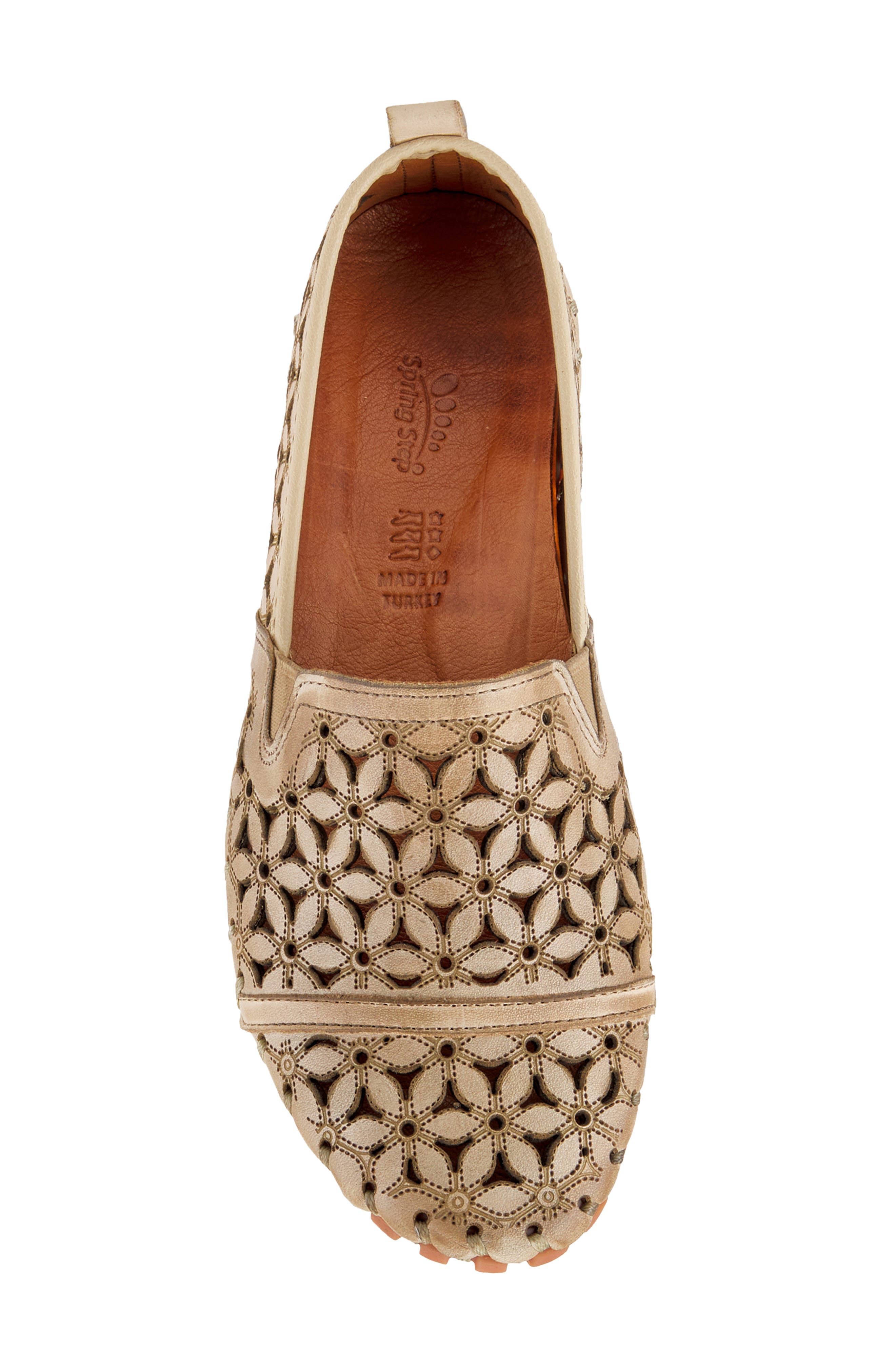 Spring Step Flowerflow Flat, Alternate, color, Beige