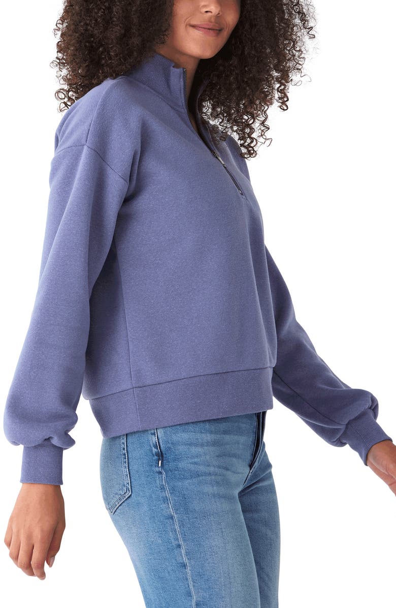 Threads 4 Thought Constance Triblend Half Zip Pullover Sweatshirt, Alternate, color,