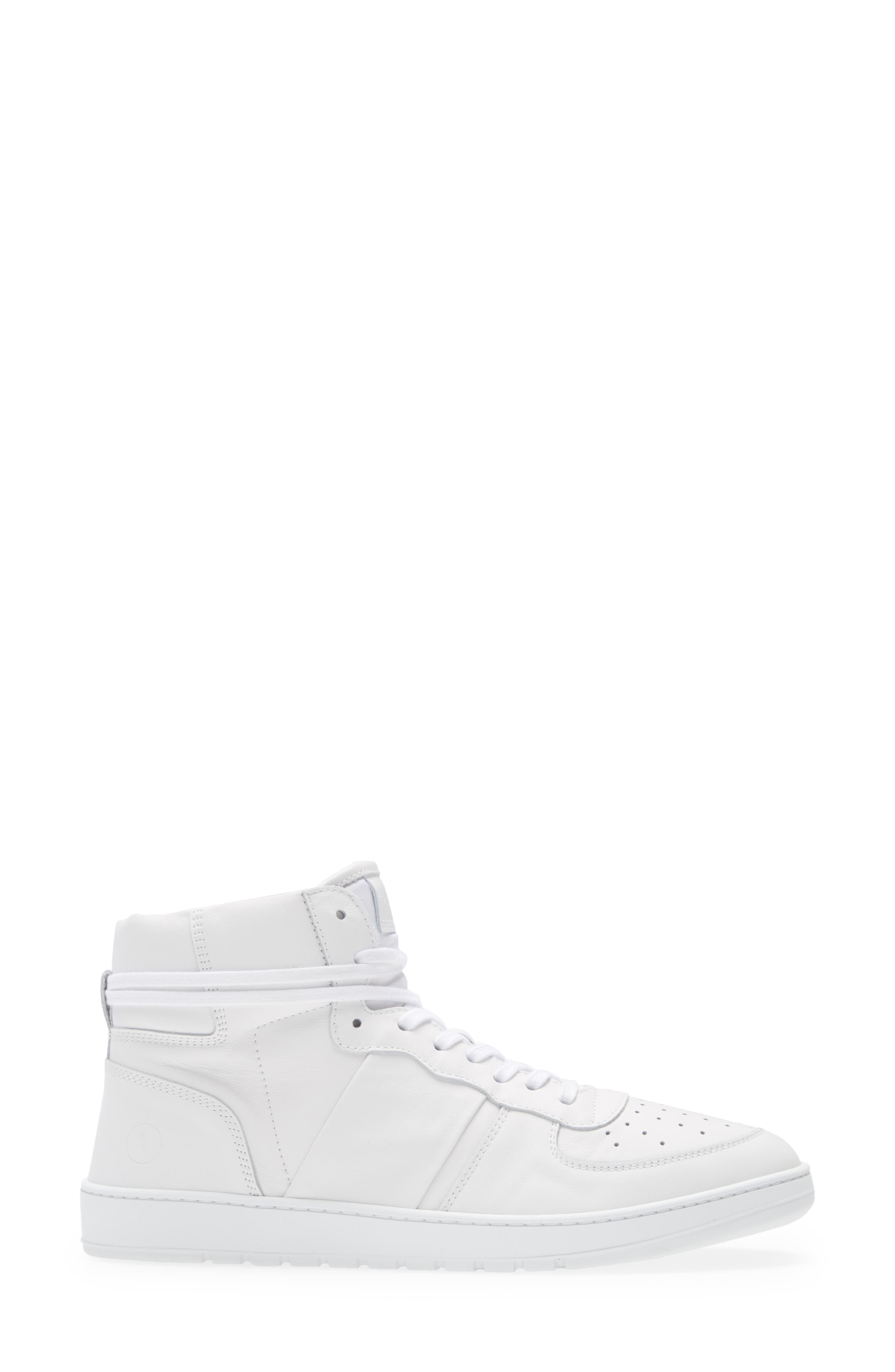 Collegium Pillar Destroyer High Top Sneaker, Alternate, color, Bianco