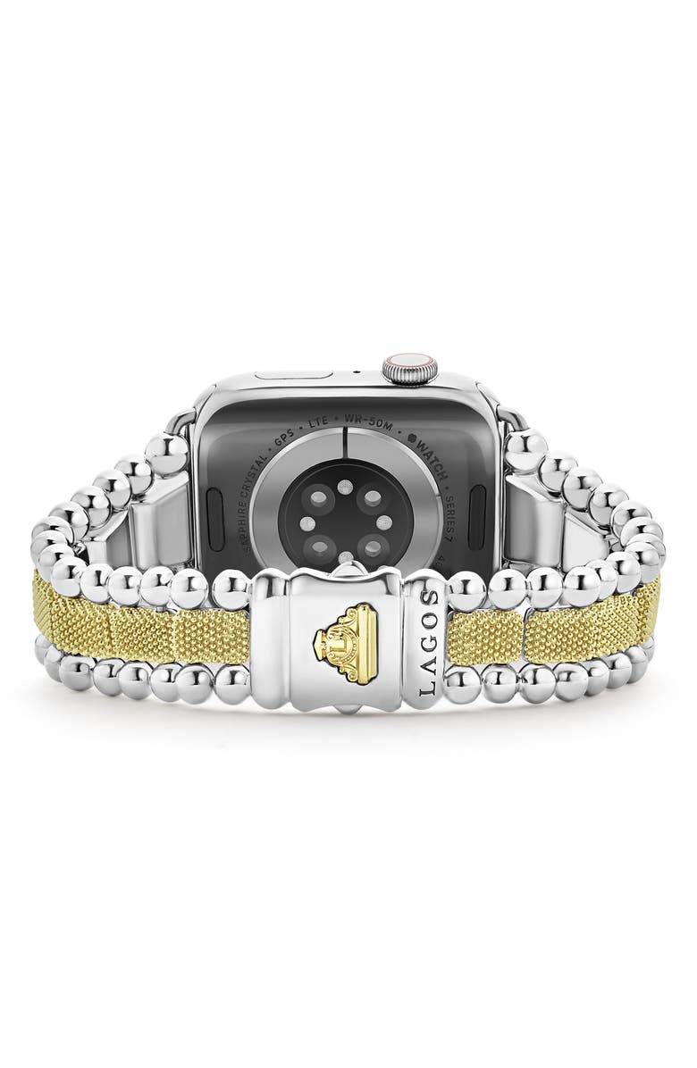 LAGOS Smart Caviar Luxe Apple Watch<sup>®</sup> Watchband, Alternate, color, Two-Tone