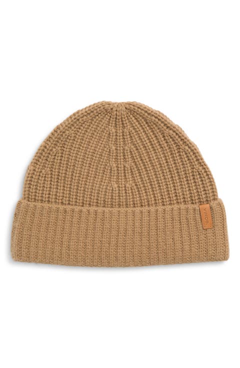 Shaker Stitch Cashmere Beanie