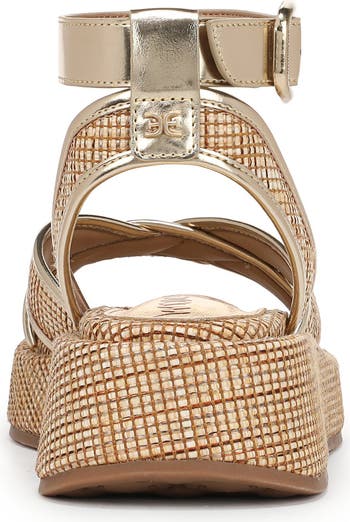 Sam Edelman ☆ Nylie サマー プラットフォーム サンダル Sam Edelman Nylie Woven Wedge Platform Sandal (Women