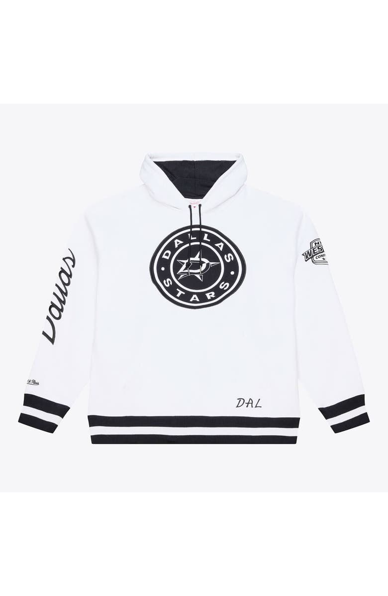 Mitchell & Ness Men's Mitchell & Ness White Dallas Stars Arctic Fleece Hoodie, Main, color, White