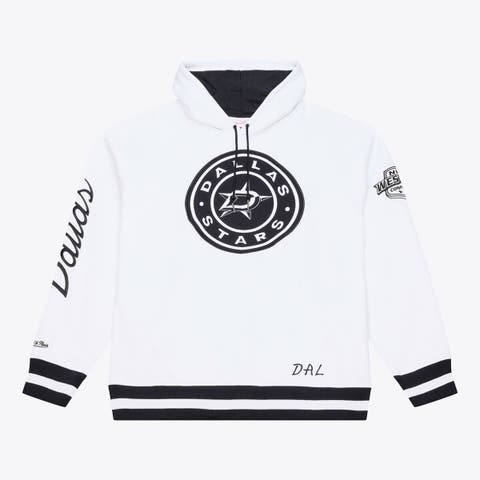 Men's Mitchell & Ness  White Dallas Stars Arctic Fleece Hoodie