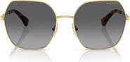 RALPH 58mm Polarized Gradient Square Sunglasses