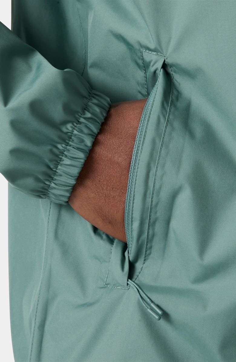 Helly Hansen Vancouver Waterproof Hooded Rain Jacket, Alternate, color, Opal Green