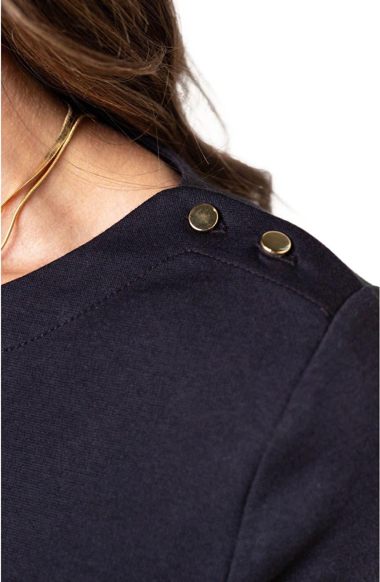 Hope & Henry Women's French Skater Dress, Alternate, color, Oxblood City Plaid