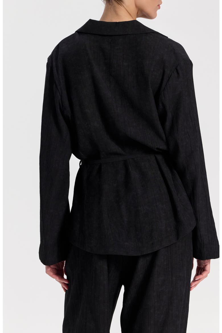 Lightweight Textured Jacket, Alternate, color, Black