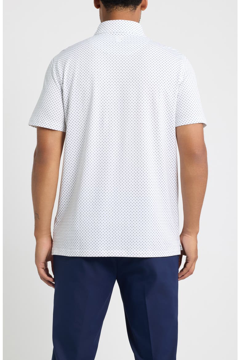 All Play Foulard Performance Polo, Alternate, color, SNOW/ ONYX