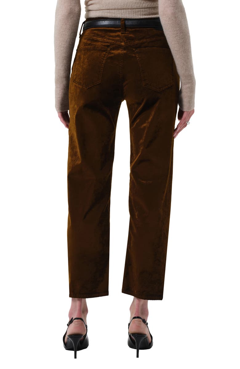 Citizens of Humanity Delfina High Waist Straight Leg Jeans, Alternate, color, Golden Dark Brown