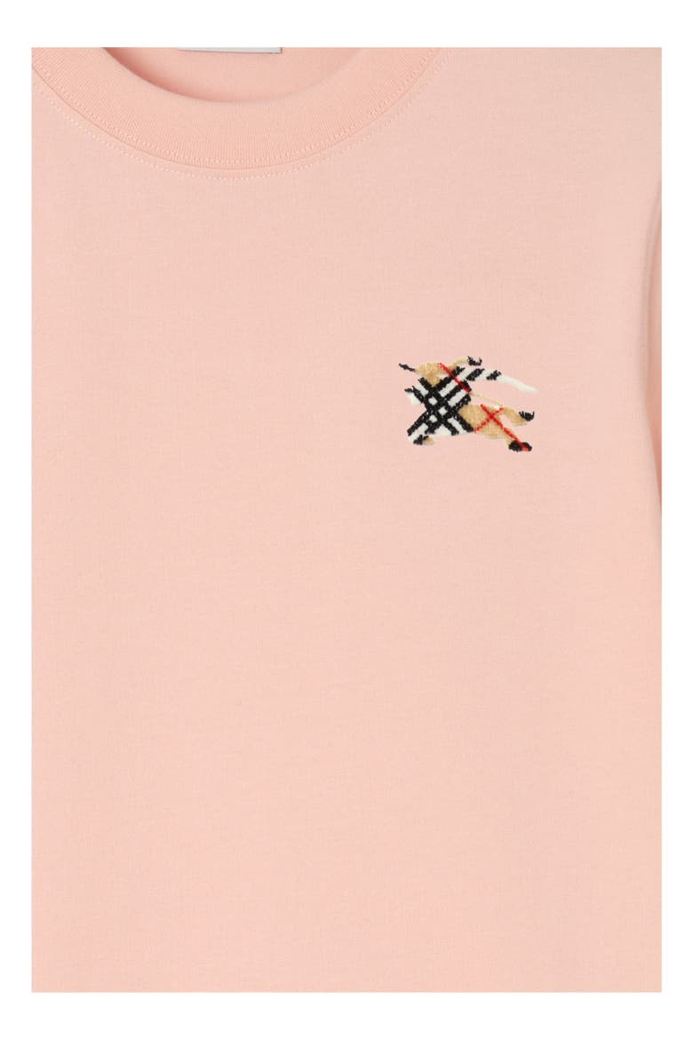 Knight Check Cotton T-shirt, Alternate, color, Compact pink