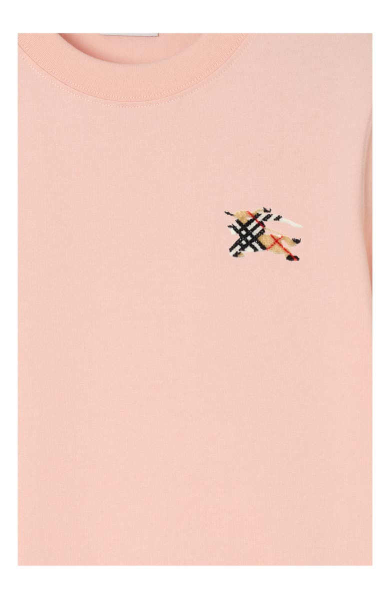Burberry Knight Check Cotton T-shirt, Alternate, color, Compact Pink