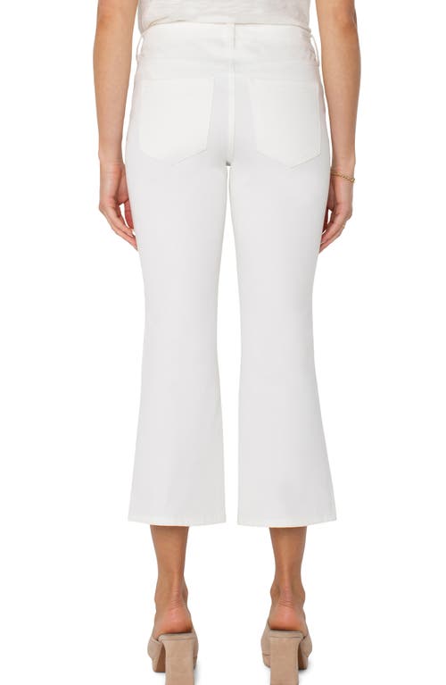 Liverpool Los Angeles Hannah Crop Flare Jeans In White