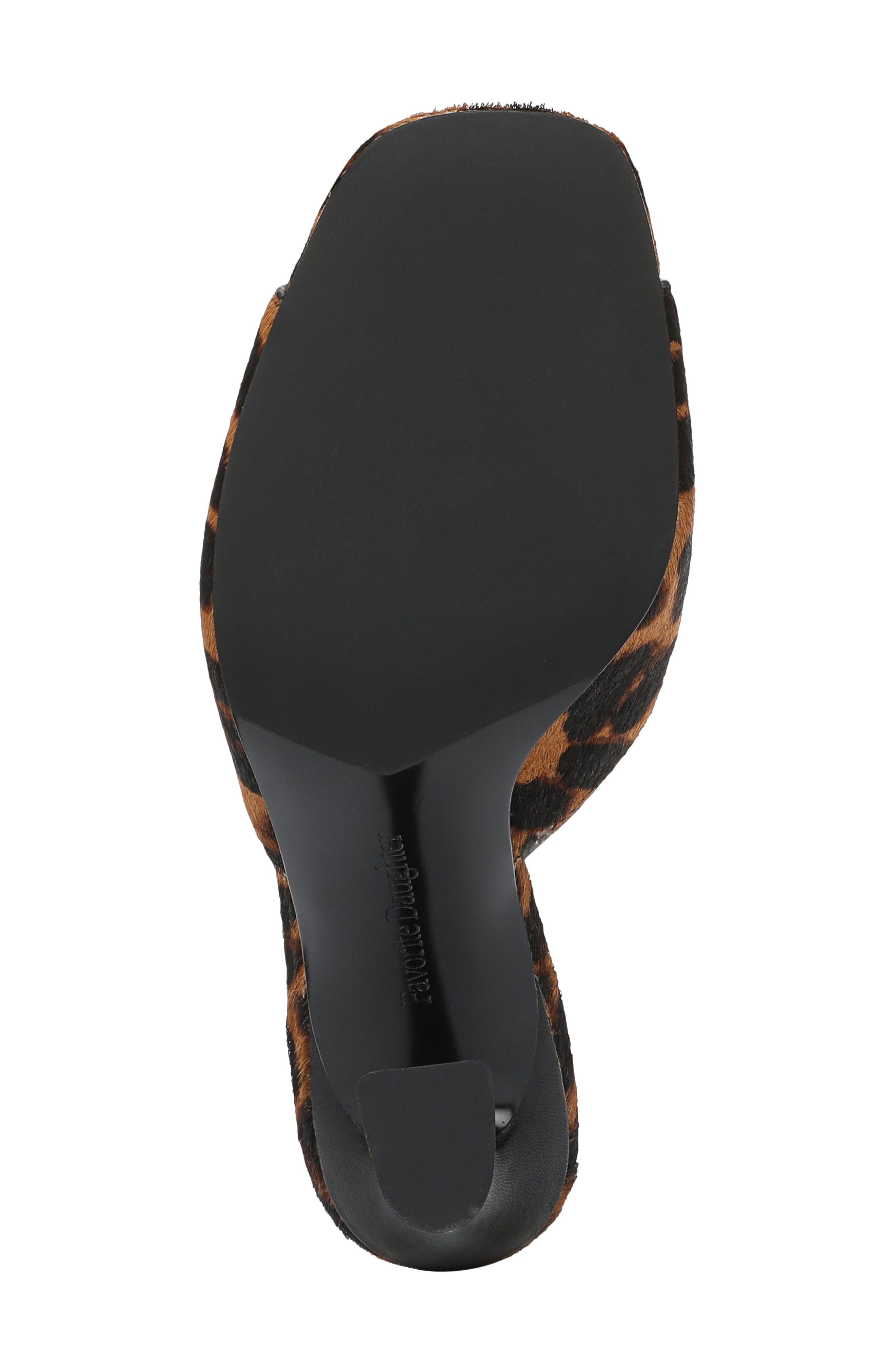 Favorite Daughter Katharin Too Genuine Calf Hair Sandal, Alternate, color, Brandy Brown Leopard Print
