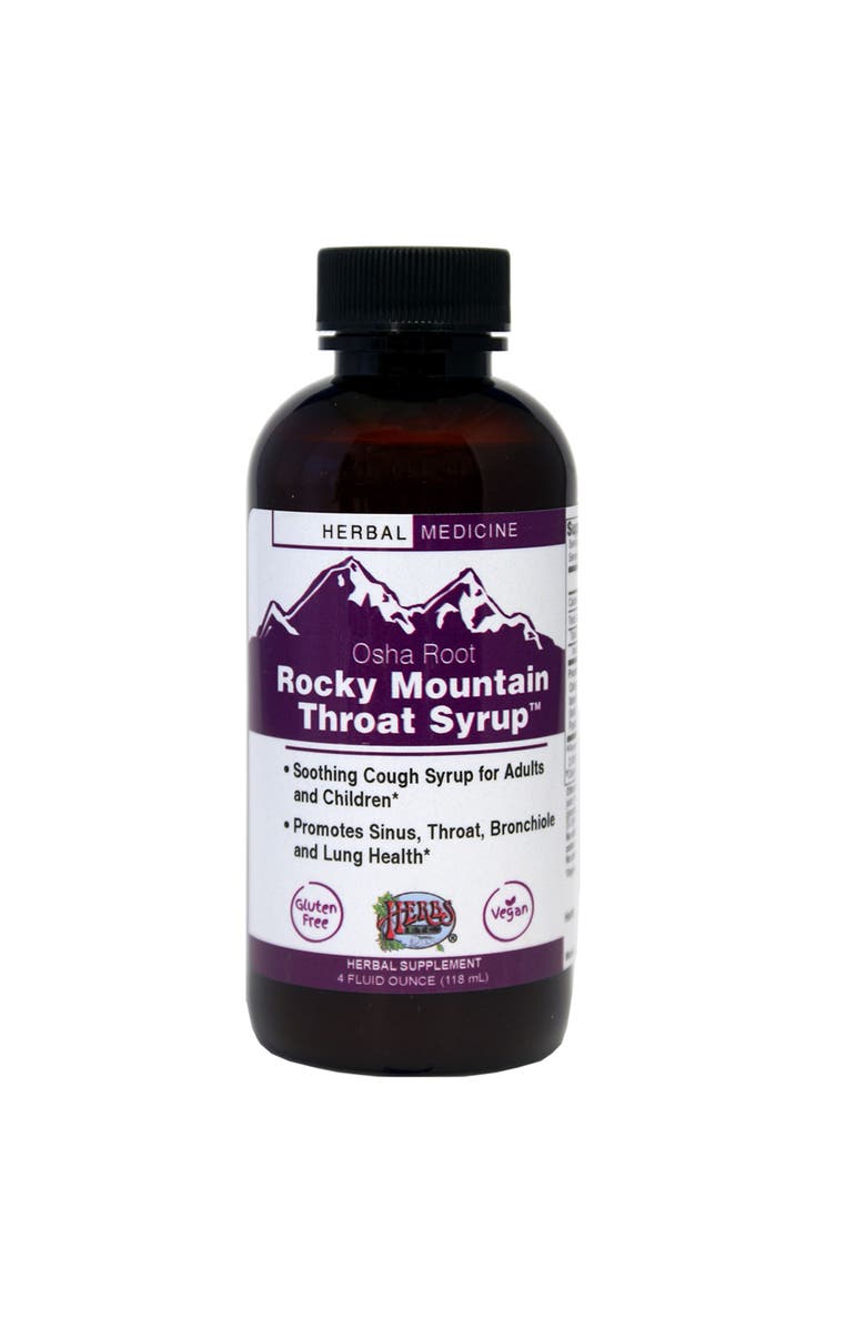 Trace Minerals Rocky Mountain Throat Syrup 4 oz., Main, color, NO COLOR