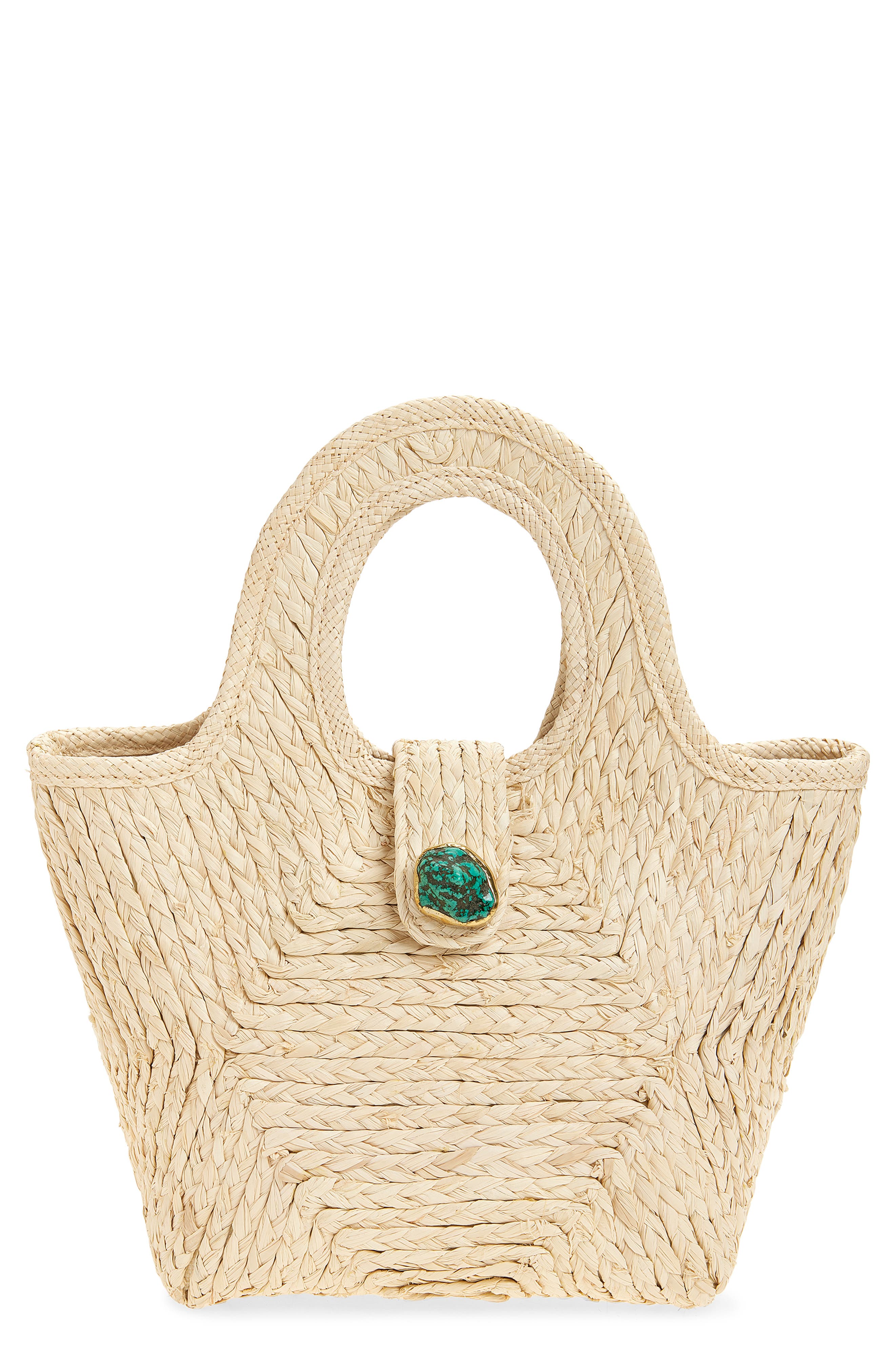 Pamela Munson The Petite Lulu Raffia Shoulder Bag, Main, color, Natural