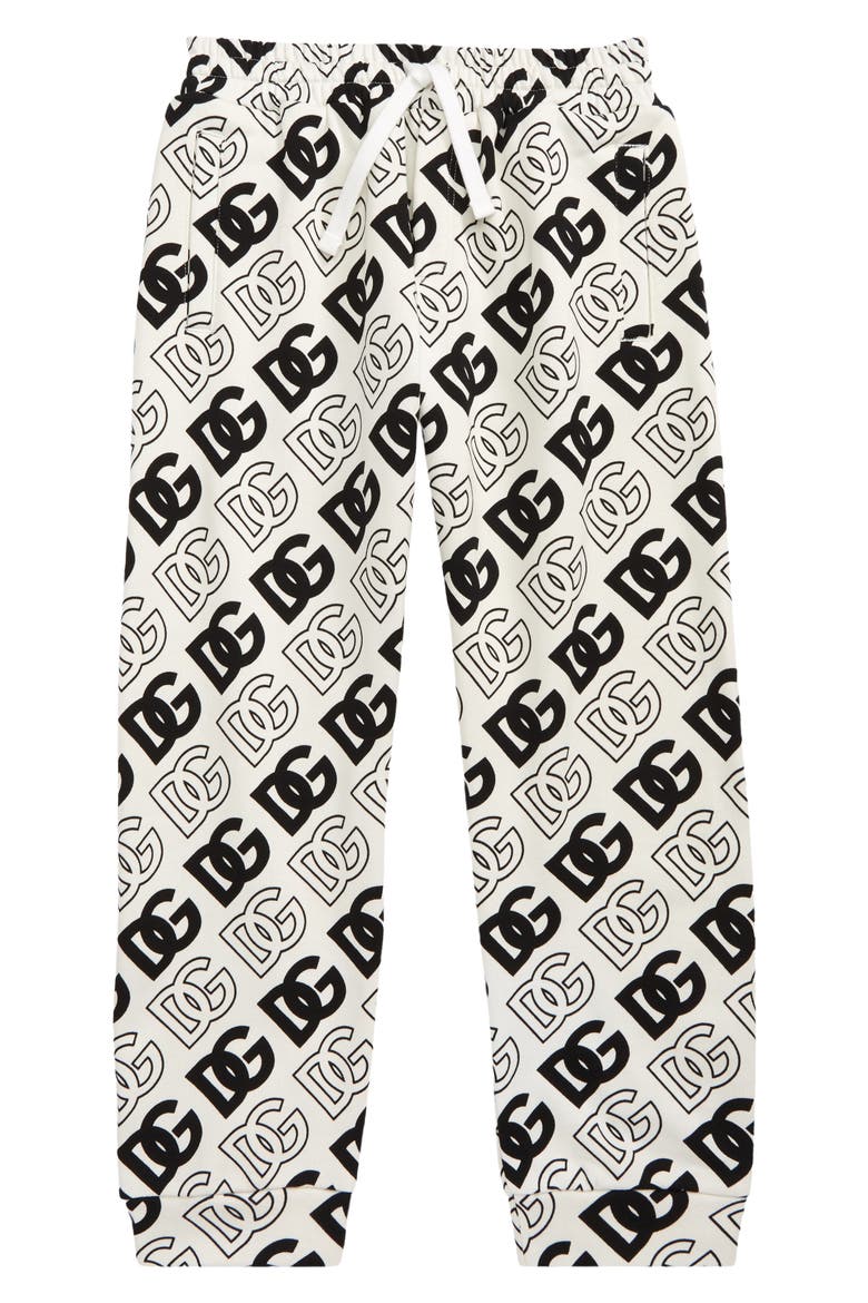 Kids' Cotton Logo Joggers, Main, color, HAVBN LOGO NERO F.BCO
