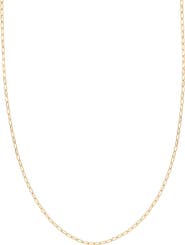 Bony Levy 14K Gold Paper Clip Chain Necklace