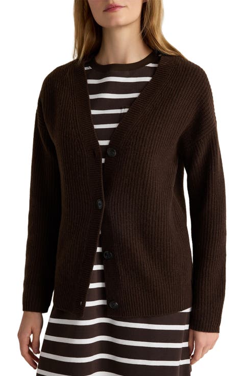 Cashmere Shaker Stitch Cardigan