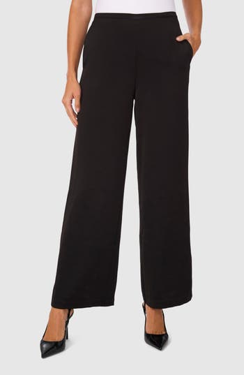 Halogen ® Wide Leg Pull-on Pants In Black