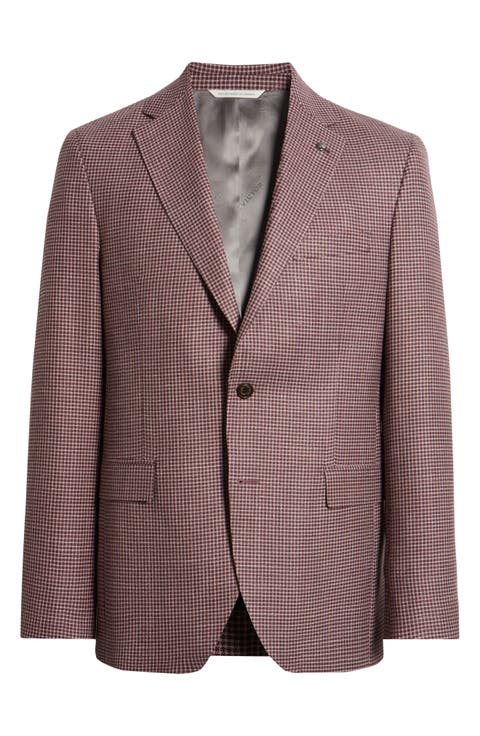 McAllen Micro Houndstooth Wool & Silk Blend Sport Coat