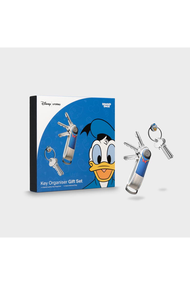 Disney Hybrid Leather Key Organiser + Ring v2 Kit, Main, color, Donald Duck