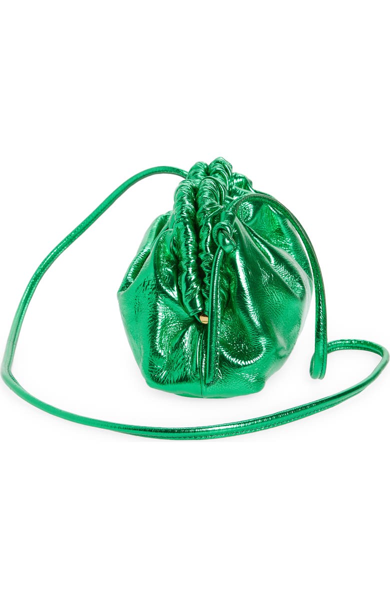 Mansur Gavriel Mini Cloud Metallic Leather Clutch, Alternate, color,