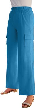 Roaman's Soft Knit Cargo Pants
