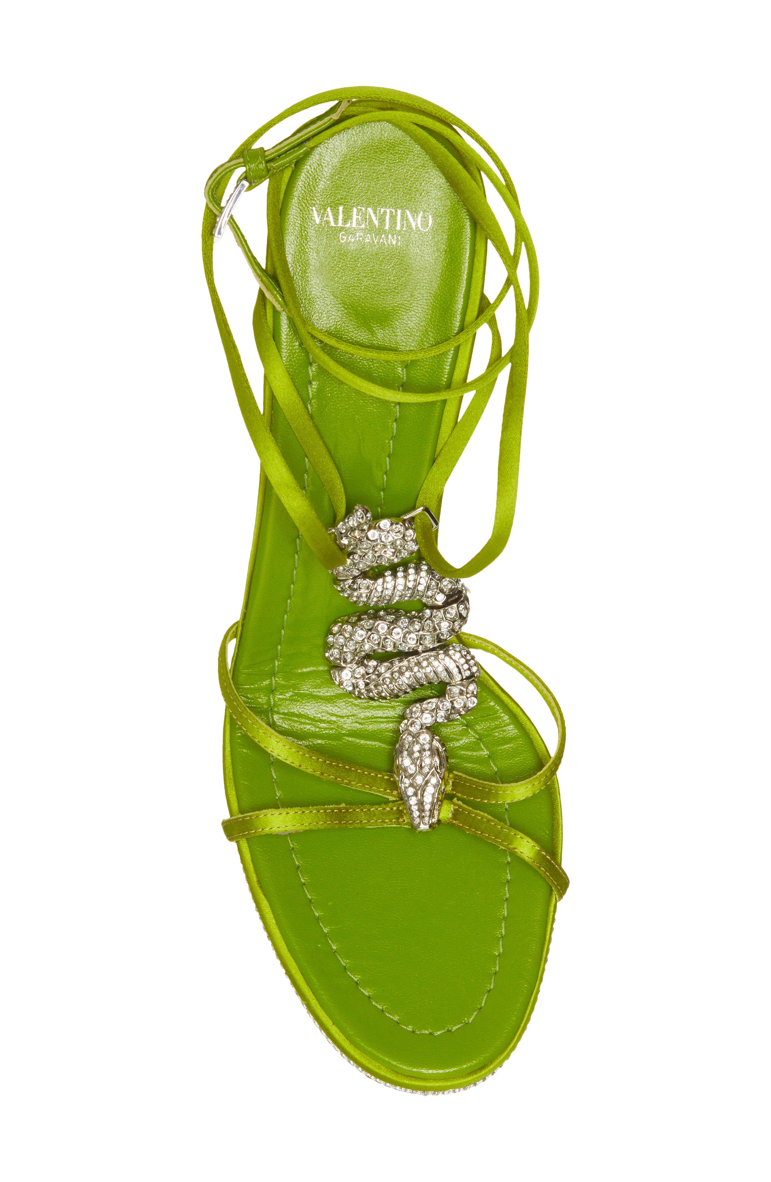 Valentino Garavani Divine Crystal Embellished Sandal, Alternate, color, 
