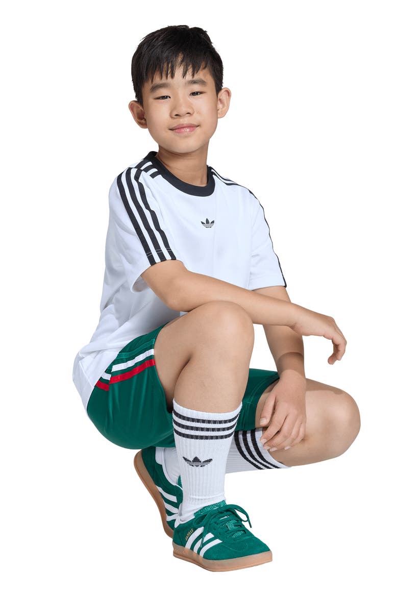 Kids' Firebird Track Shorts, Alternate, color, DARK GREEN/ DARK GOLD